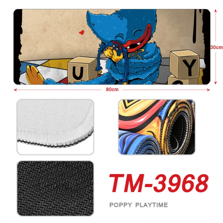 Poppy Playtime Anime peripheral new lock edge mouse pad 80X30cm TM-3968