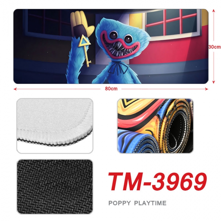Poppy Playtime Anime peripheral new lock edge mouse pad 80X30cm TM-3969