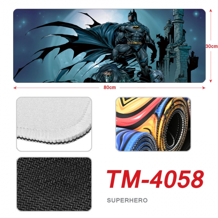 Superhero Anime peripheral new lock edge mouse pad 80X30cm TM-4058