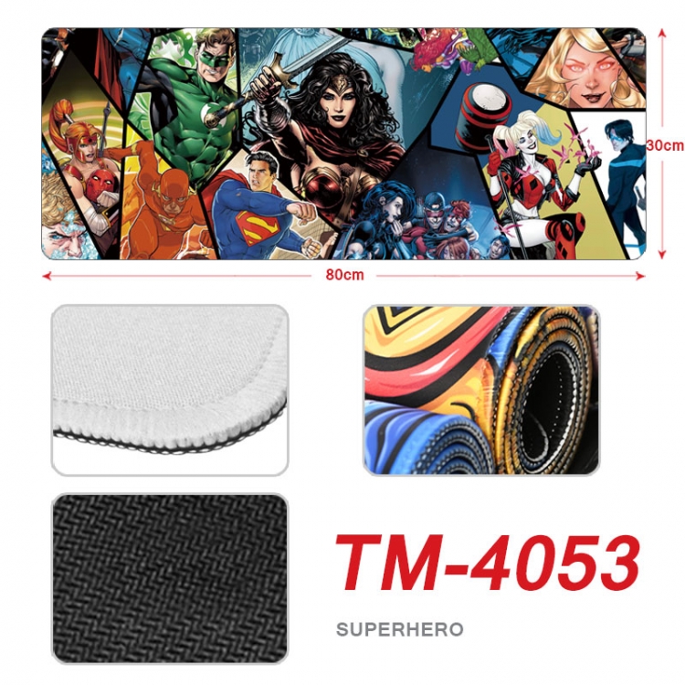 Superhero Anime peripheral new lock edge mouse pad 80X30cm  TM-4053