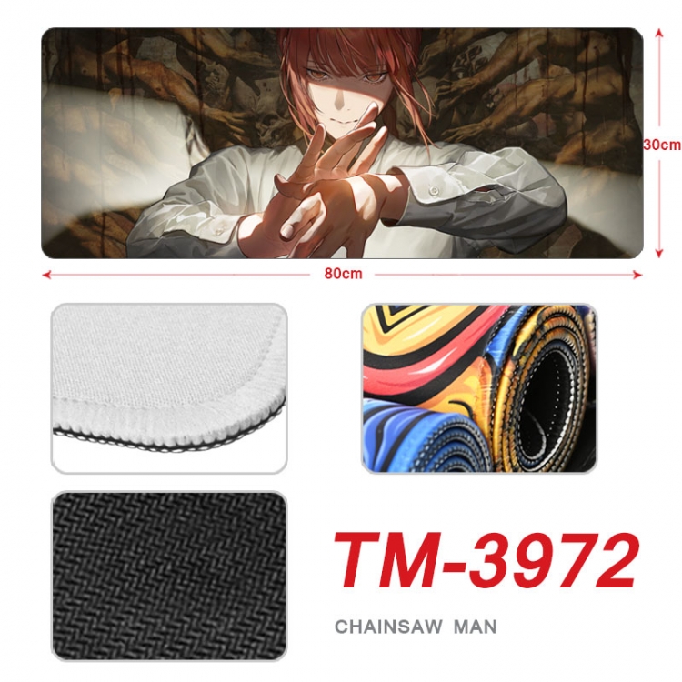 Chainsaw man Anime peripheral new lock edge mouse pad 80X30cm  TM-3972