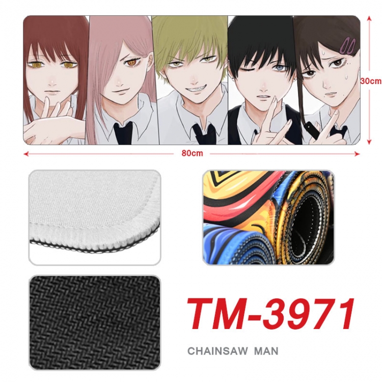 Chainsaw man Anime peripheral new lock edge mouse pad 80X30cm TM-3971
