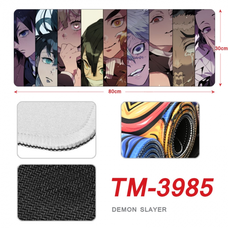 Demon Slayer Kimets Anime peripheral new lock edge mouse pad 80X30cm TM-3985