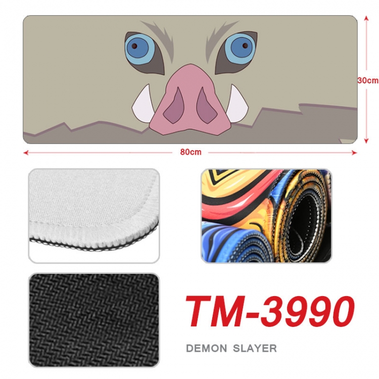 Demon Slayer Kimets Anime peripheral new lock edge mouse pad 80X30cm  TM-3990