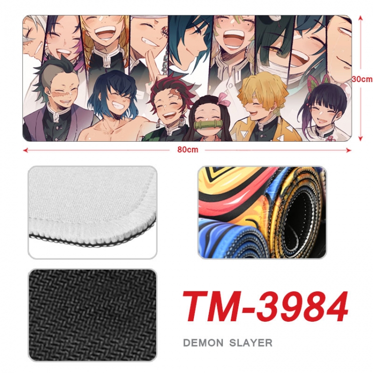 Demon Slayer Kimets Anime peripheral new lock edge mouse pad 80X30cm TM-3984