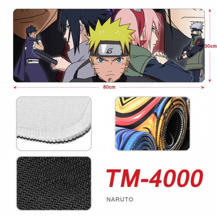 Naruto Anime peripheral new lock edge mouse pad 80X30cm TM-4000