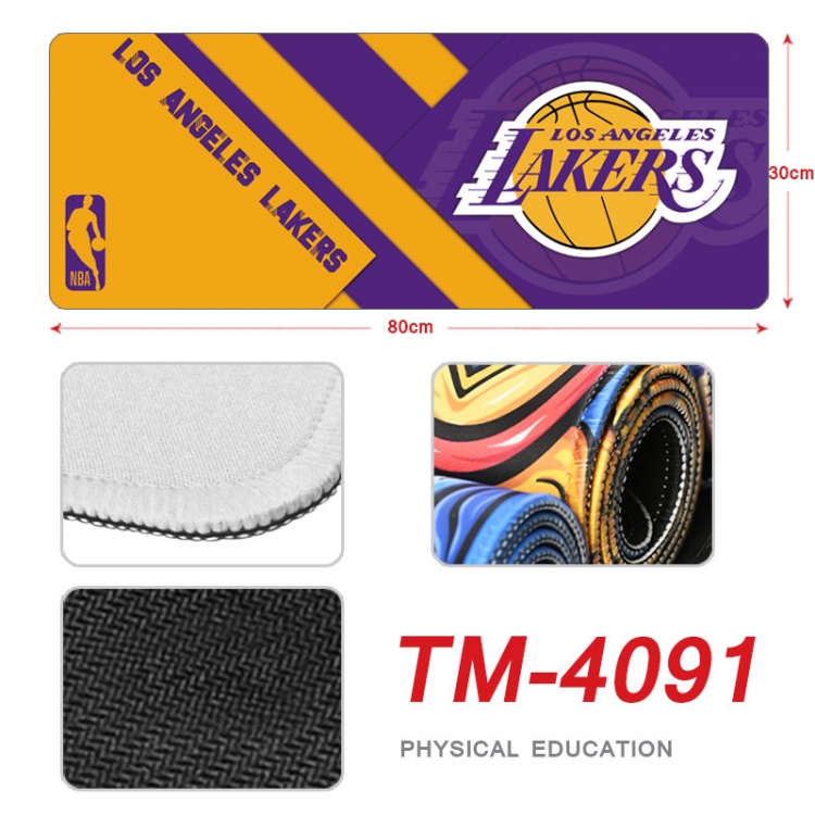 NBA  Anime peripheral new lock edge mouse pad 80X30cm  TM-4091