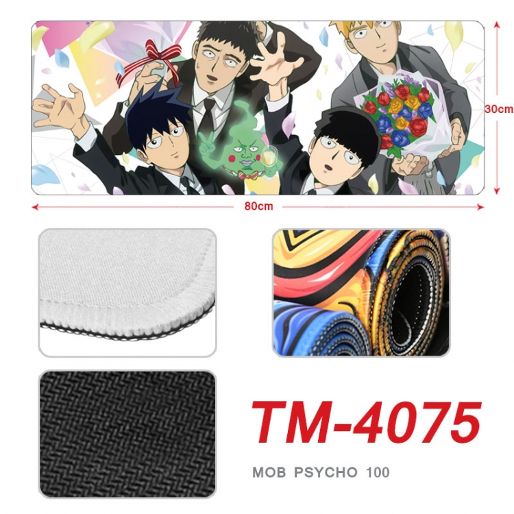 Mob Psycho 100 Anime peripheral new lock edge mouse pad 80X30cm TM-4075