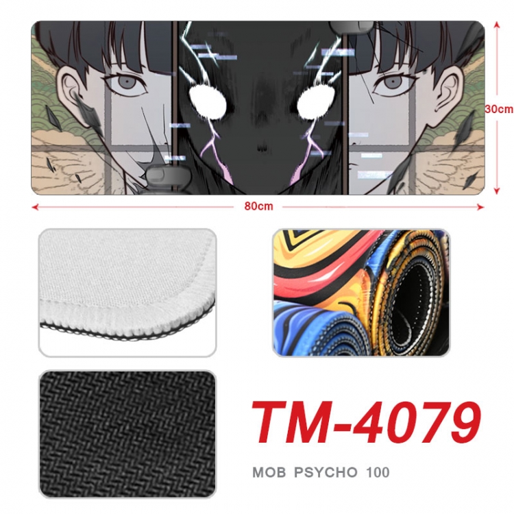 Mob Psycho 100 Anime peripheral new lock edge mouse pad 80X30cm TM-4079