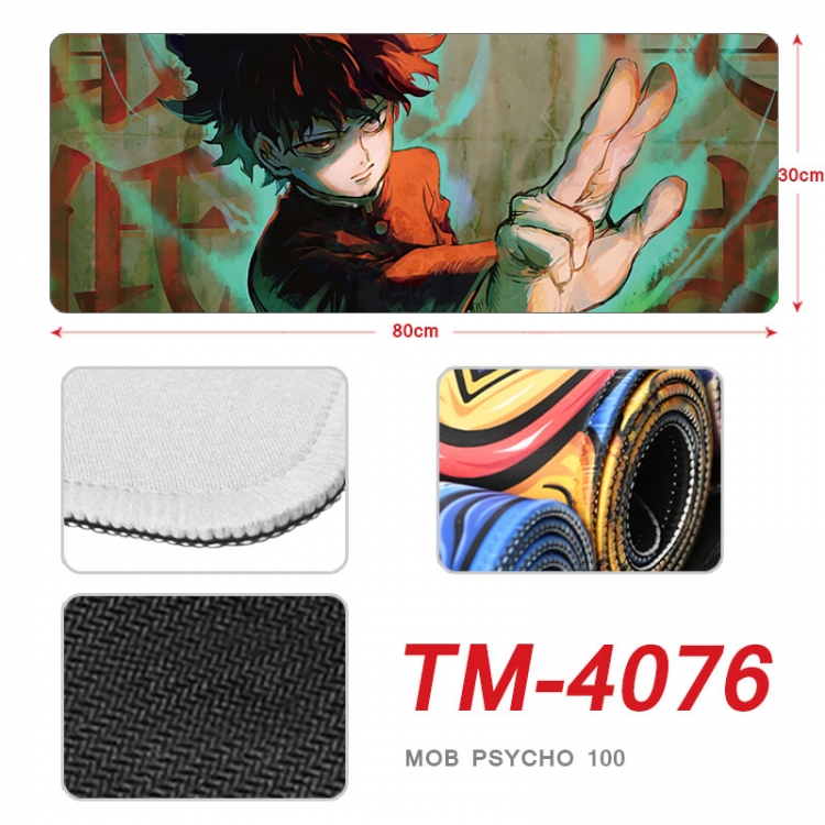 Mob Psycho 100 Anime peripheral new lock edge mouse pad 80X30cm  TM-4076