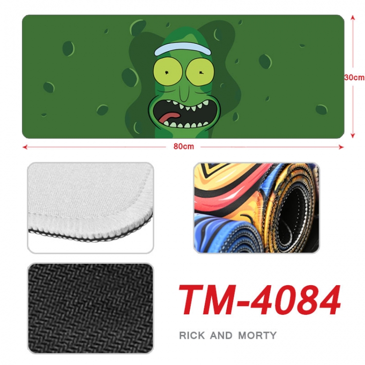 Rick and Morty Anime peripheral new lock edge mouse pad 80X30cm TM-4084
