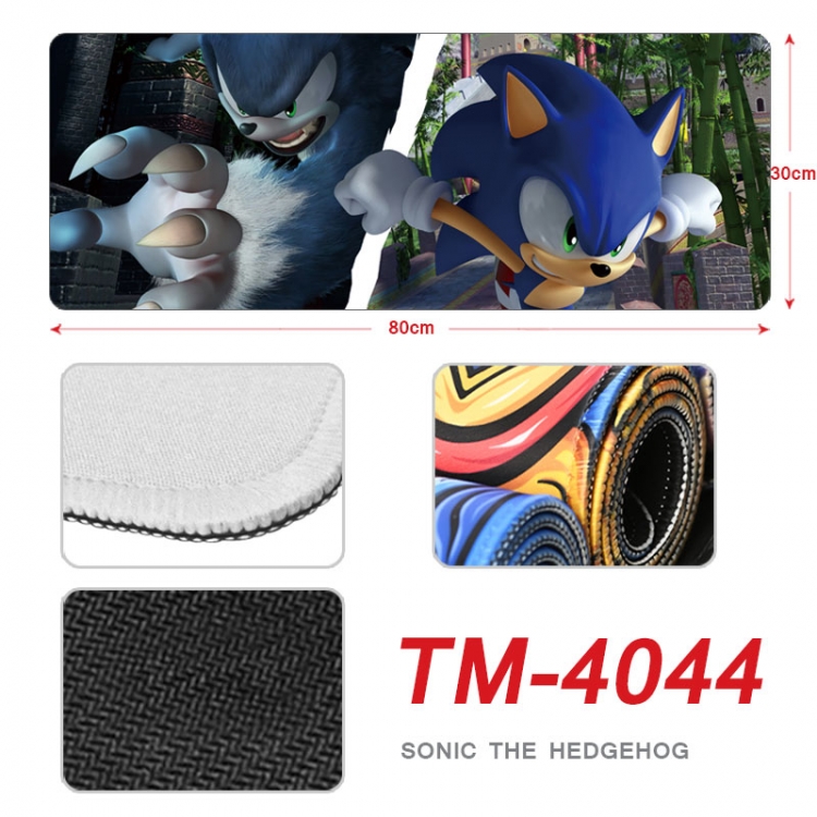 Sonic The Hedgehog Anime peripheral new lock edge mouse pad 80X30cm  TM-4044