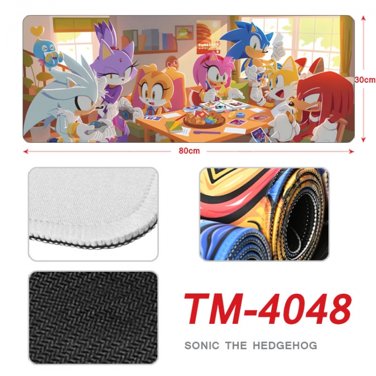 Sonic The Hedgehog Anime peripheral new lock edge mouse pad 80X30cm  TM-4048