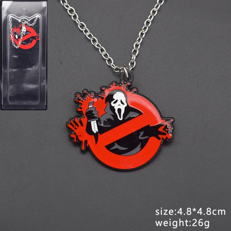Scream Anime Metal Necklace Pendant Pendant