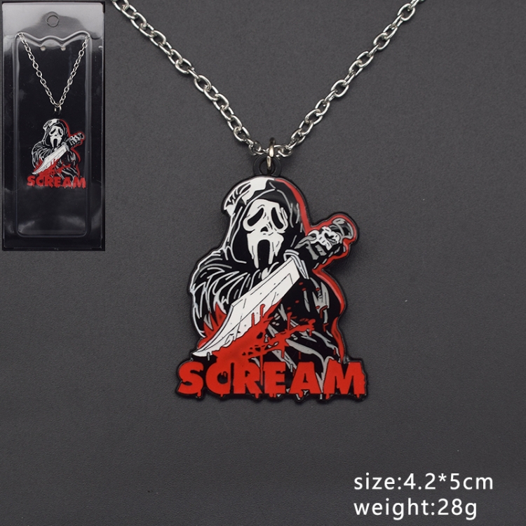 Scream Anime Metal Necklace Pendant Pendant