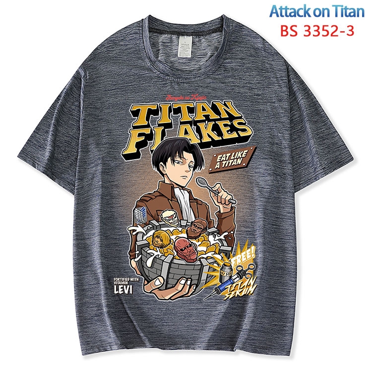 Shingeki no Kyojin ice silk cotton loose and comfortable T-shirt from XS to 5XL BS-3352-3