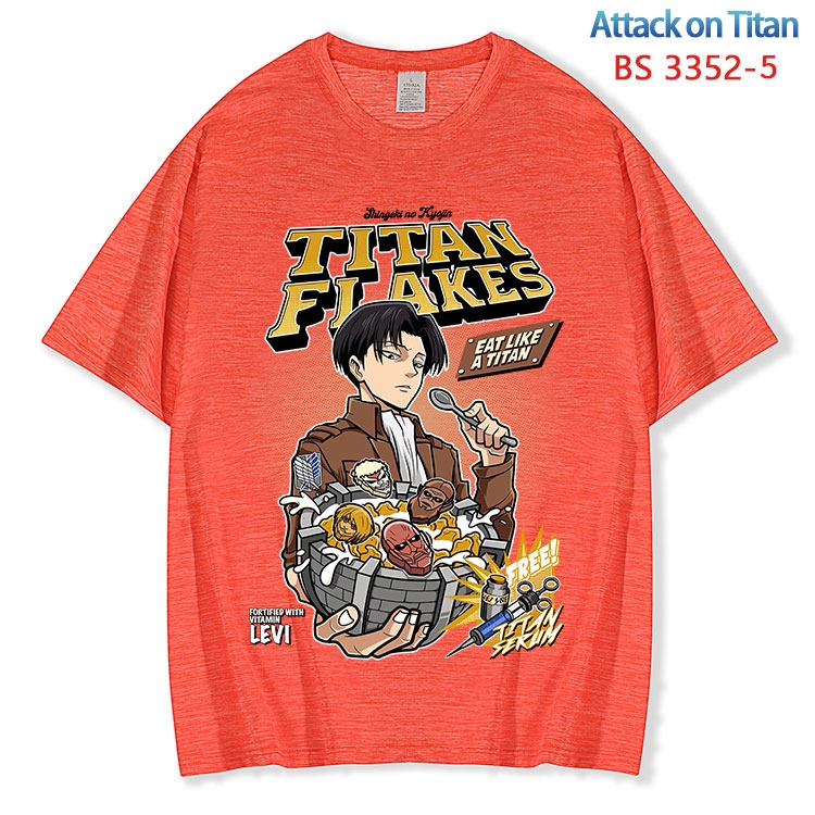 Shingeki no Kyojin ice silk cotton loose and comfortable T-shirt from XS to 5XL BS-3352-5