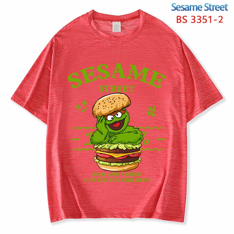 Sesame Street ice silk cotton loose and comfortable T-shirt from XS to 5XL BS-3351-2