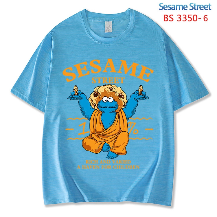 Sesame Street ice silk cotton loose and comfortable T-shirt from XS to 5XL BS-3350-6