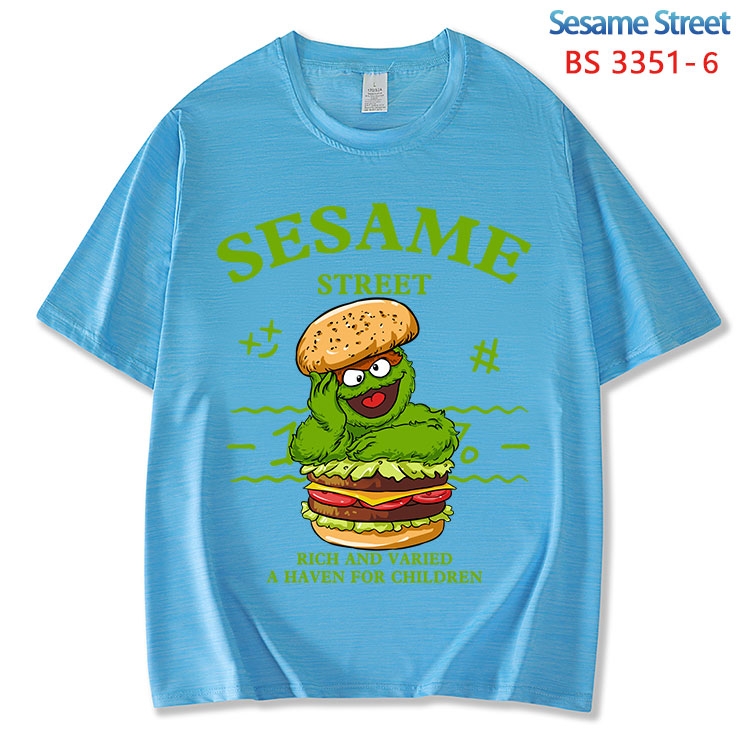 Sesame Street ice silk cotton loose and comfortable T-shirt from XS to 5XL BS-3351-6