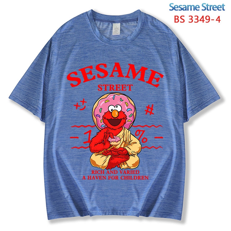 Sesame Street ice silk cotton loose and comfortable T-shirt from XS to 5XL BS-3349-4