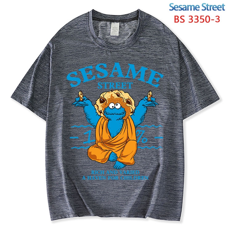 Sesame Street ice silk cotton loose and comfortable T-shirt from XS to 5XL BS-3350-3