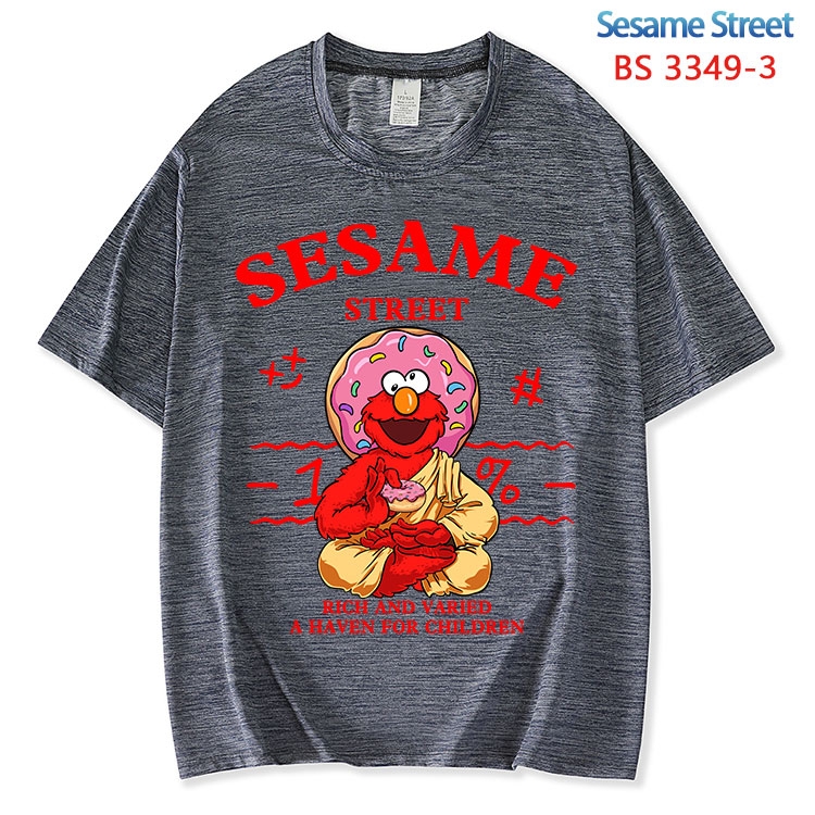 Sesame Street ice silk cotton loose and comfortable T-shirt from XS to 5XL BS-3349-3