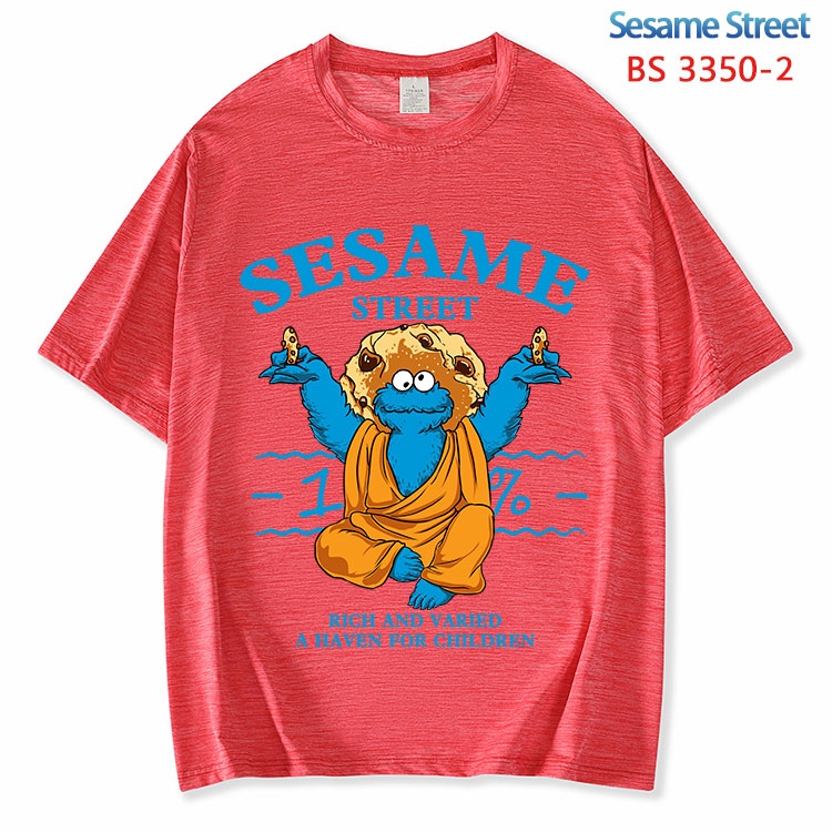 Sesame Street ice silk cotton loose and comfortable T-shirt from XS to 5XL BS-3350-2