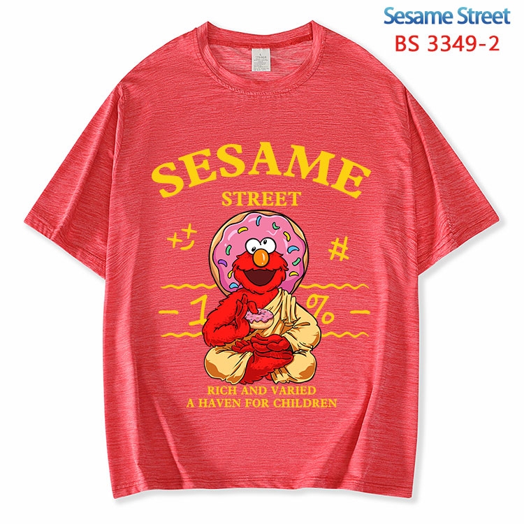 Sesame Street ice silk cotton loose and comfortable T-shirt from XS to 5XL BS-3349-2