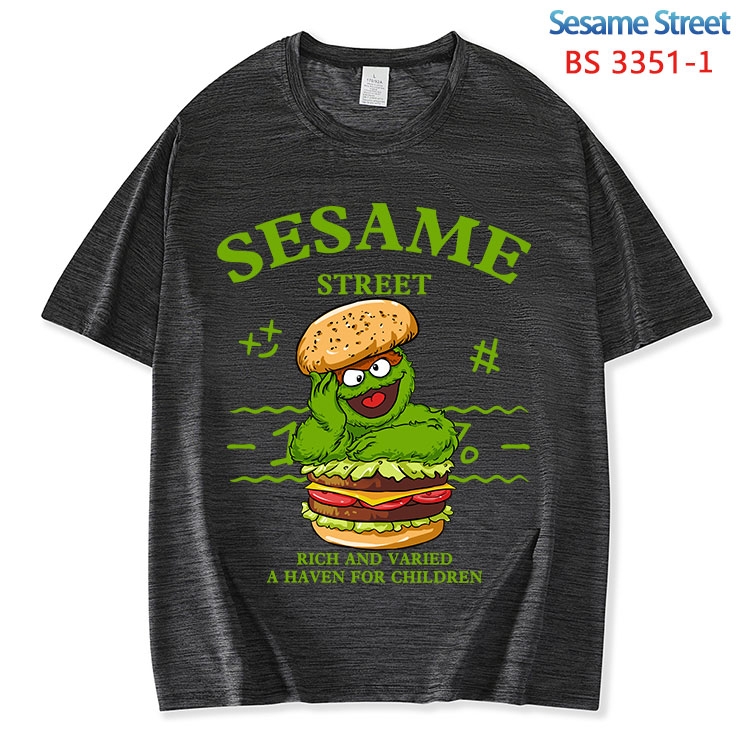 Sesame Street ice silk cotton loose and comfortable T-shirt from XS to 5XL BS-3351-1