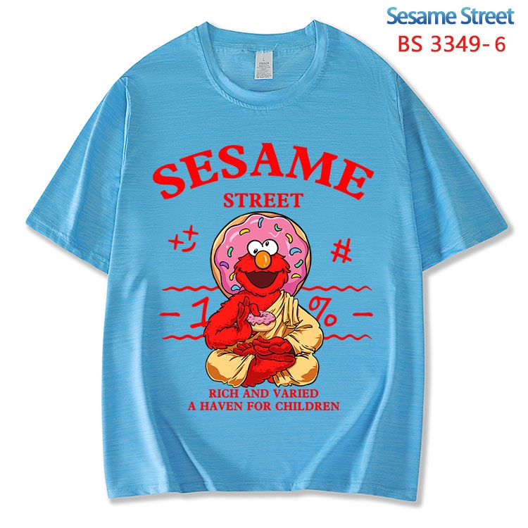 Sesame Street ice silk cotton loose and comfortable T-shirt from XS to 5XL BS-3349-6