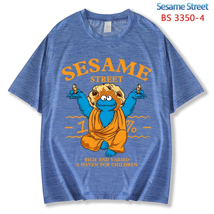 Sesame Street ice silk cotton loose and comfortable T-shirt from XS to 5XL BS-3350-4