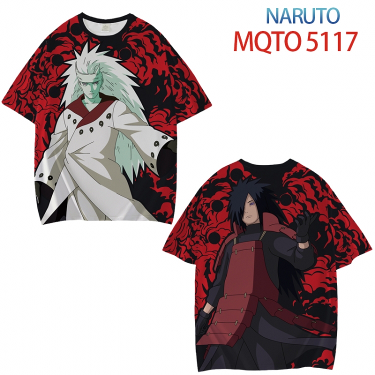 Naruto Full color printed short sleeve T-shirt from XXS to 4XL MQTO-5117