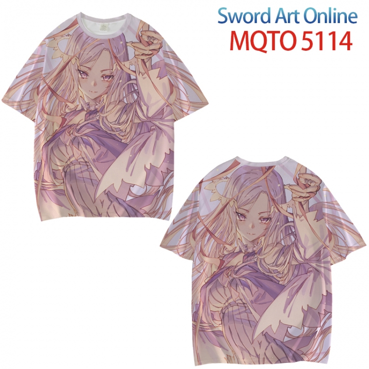 Sword Art Online Full color printed short sleeve T-shirt from XXS to 4XL MQTO-5114