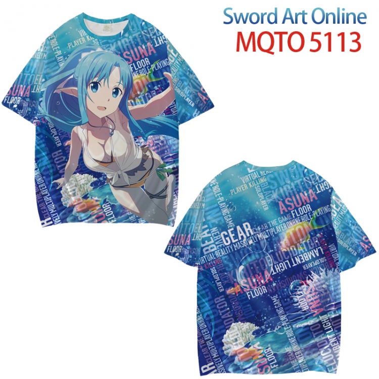 Sword Art Online Full color printed short sleeve T-shirt from XXS to 4XL MQTO-5113