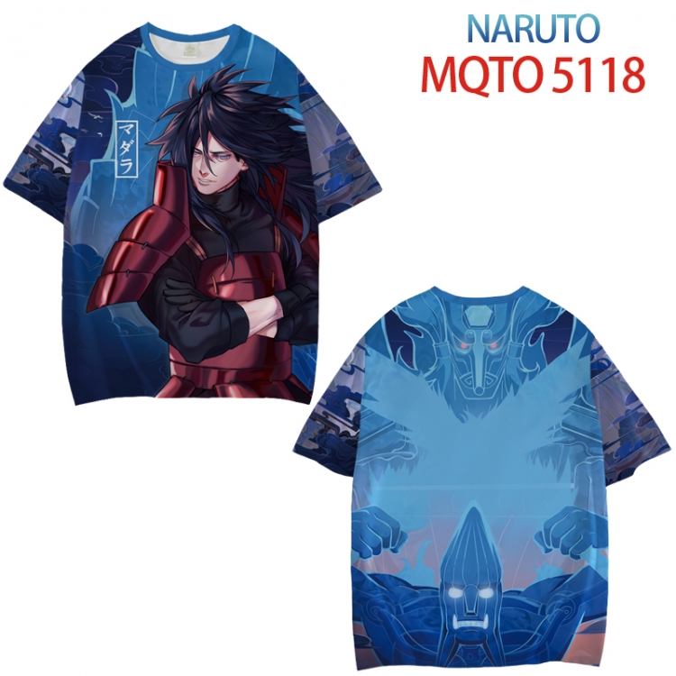 Naruto Full color printed short sleeve T-shirt from XXS to 4XL MQTO-5118