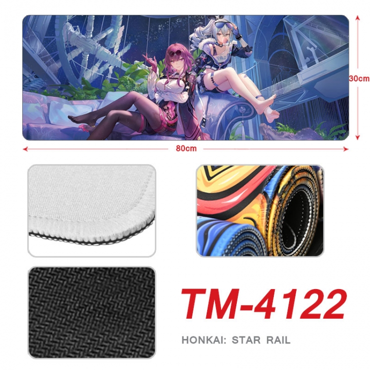 Honkai: Star Anime peripheral new lock edge mouse pad 80X30cm TM-4122