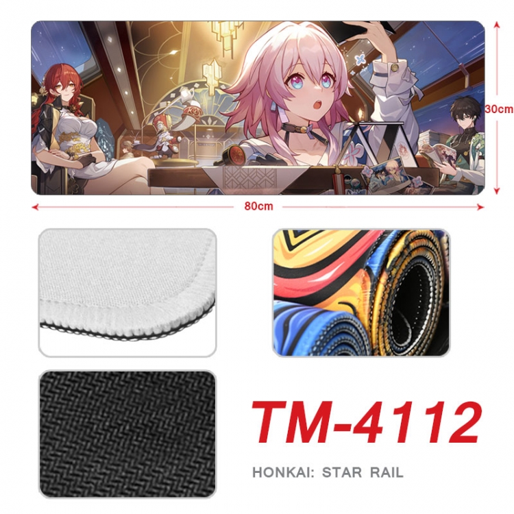Honkai: Star Anime peripheral new lock edge mouse pad 80X30cm TM-4112