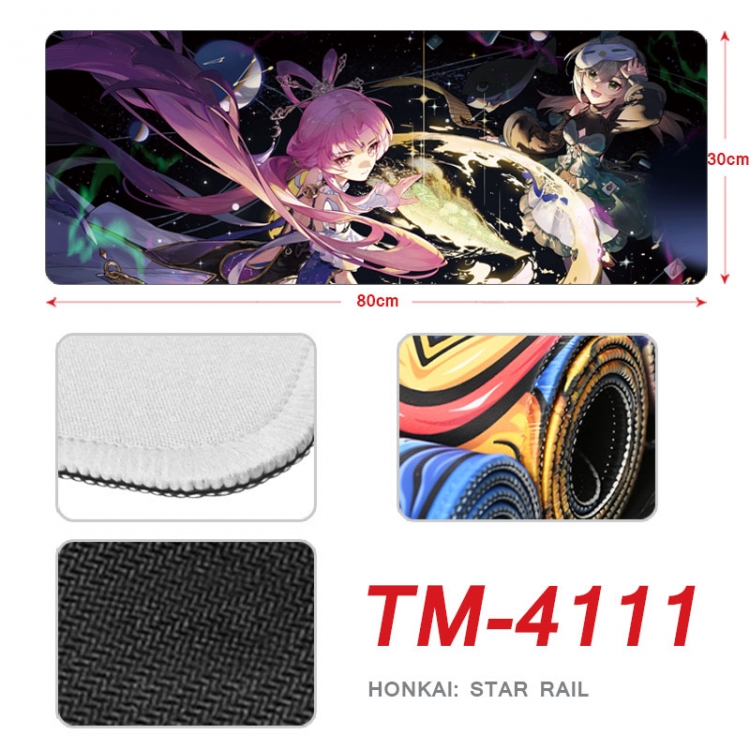 Honkai: Star Anime peripheral new lock edge mouse pad 80X30cm TM-4111