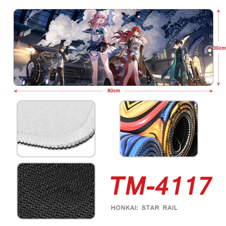 Honkai: Star Anime peripheral new lock edge mouse pad 80X30cm TM-4117