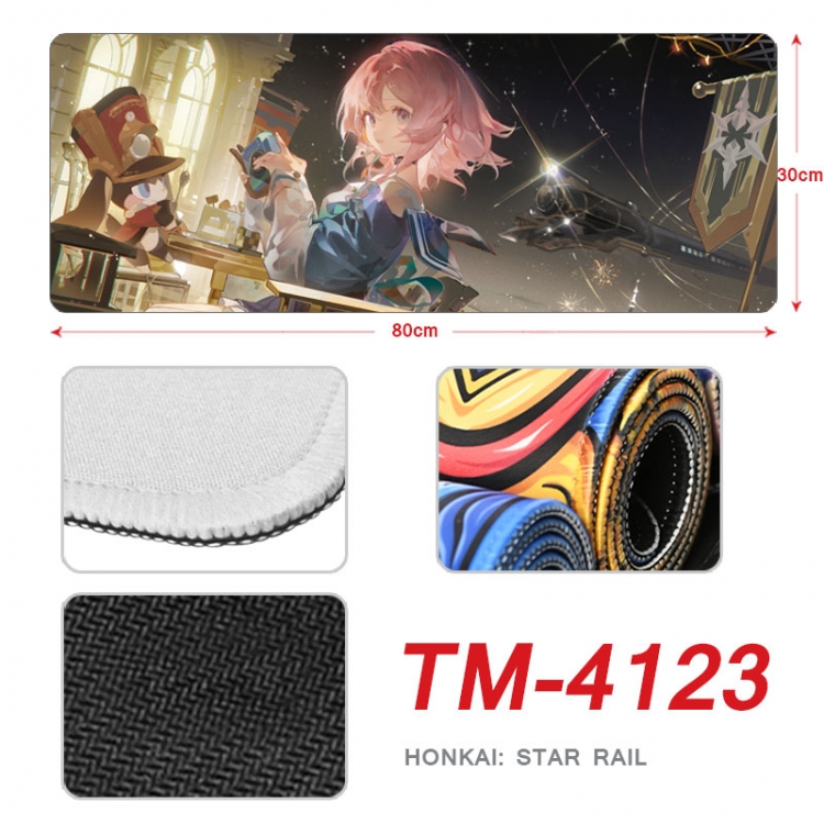 Honkai: Star Anime peripheral new lock edge mouse pad 80X30cm TM-4123