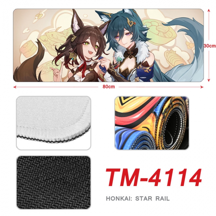 Honkai: Star Anime peripheral new lock edge mouse pad 80X30cm TM-4114