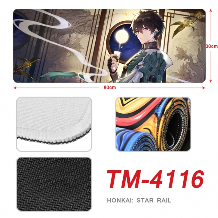 Honkai: Star Anime peripheral new lock edge mouse pad 80X30cm TM-4116