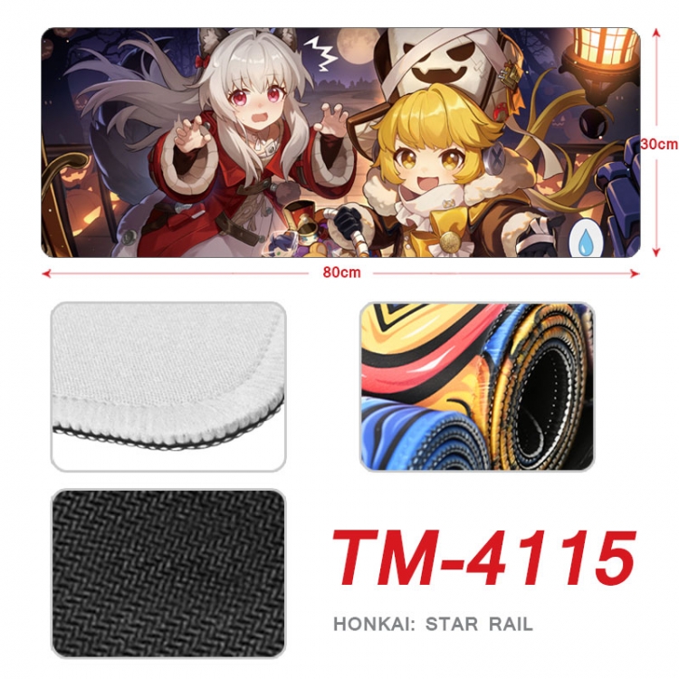 Honkai: Star Anime peripheral new lock edge mouse pad 80X30cm TM-4115