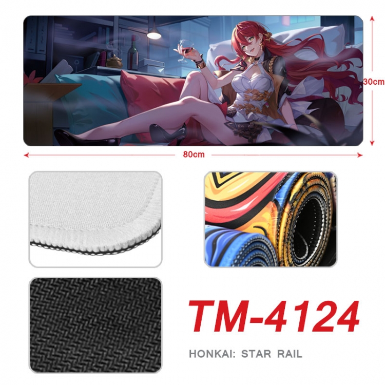 Honkai: Star Anime peripheral new lock edge mouse pad 80X30cm TM-4124