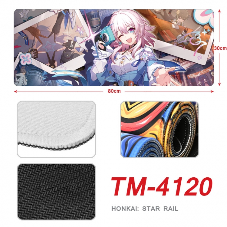 Honkai: Star Anime peripheral new lock edge mouse pad 80X30cm TM-4120