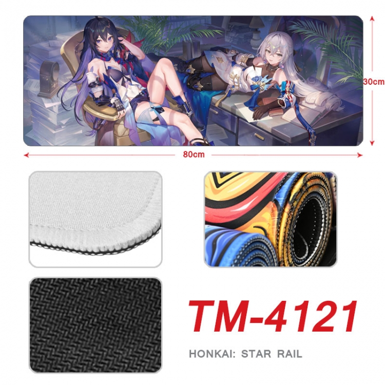 Honkai: Star Anime peripheral new lock edge mouse pad 80X30cm TM-4121