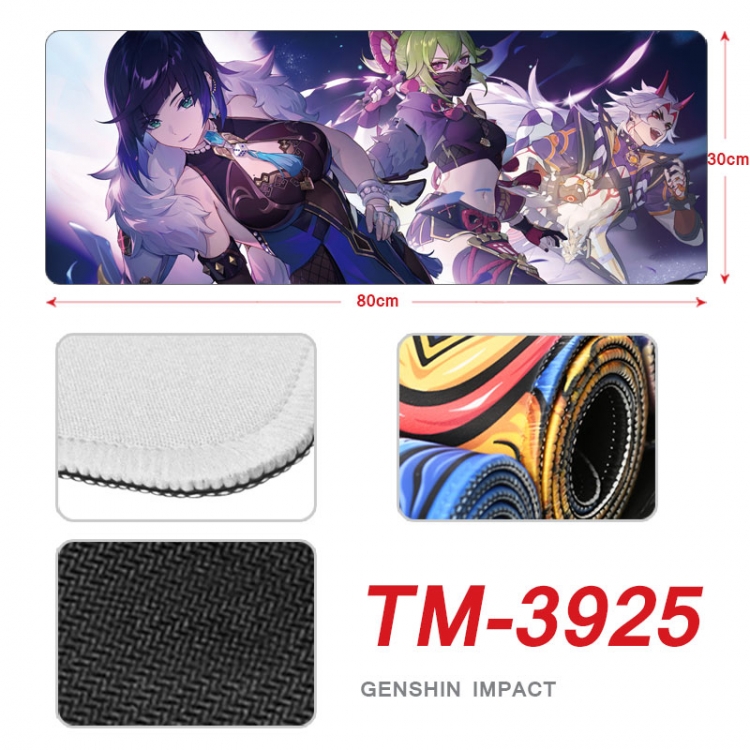 Genshin Impact Anime peripheral new lock edge mouse pad 80X30cm TM-3925