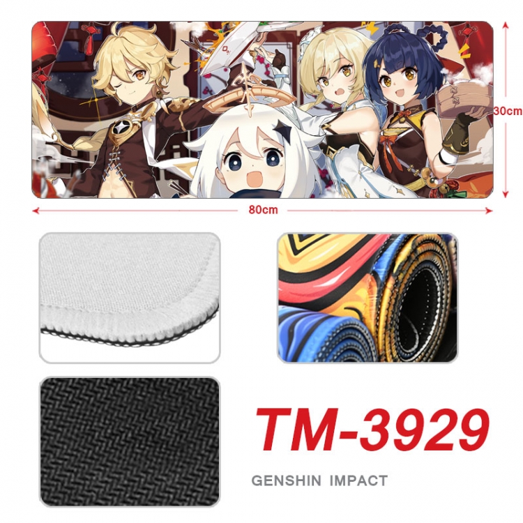 Genshin Impact Anime peripheral new lock edge mouse pad 80X30cm TM-3929