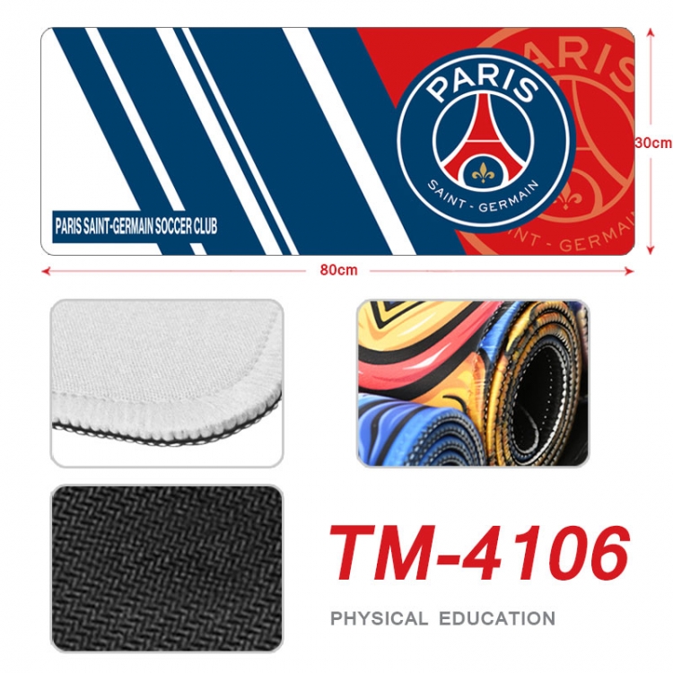 Football Sports Surroundings peripheral new lock edge mouse pad 80X30cm  TM-4106